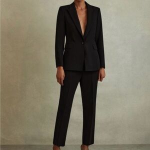 Reiss Paige Pin Stripe Classic Blue Suit Blazer